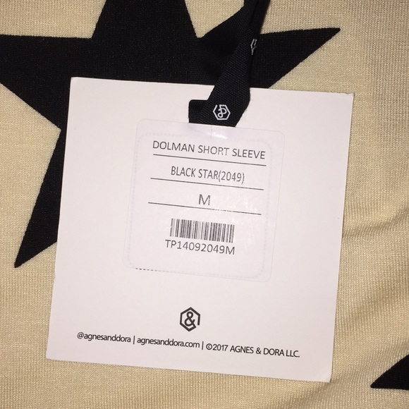 4th of July Agnes & Dora Dolman Black Stars tunic! - Picture 6 of 8